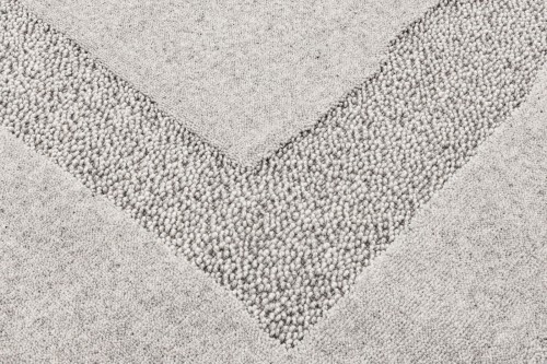 Dywan wełniany jasnoszary Agnella Ladnini Morphic Rocca - runo 3d