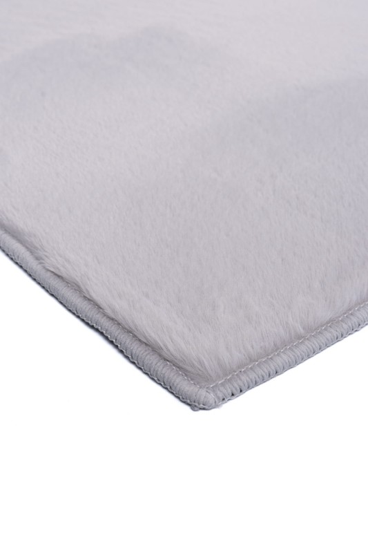 Dywan pluszowy Rabbit Foxy szary detal brzeg