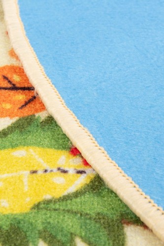 Dywan okrągły Stella Ulice beżowy spód filcowy dywanywitek.JPG