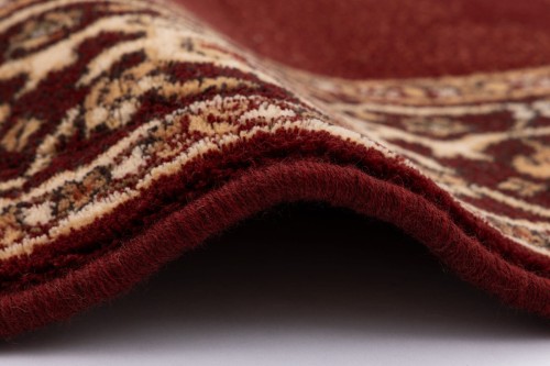 dywan okrągły wełniany tradycyjny Agnella Isfahan Uriasz rubin obszycie