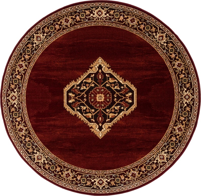 Dywan okrągły wełniany Agnella Isfahan Uriasz rubin