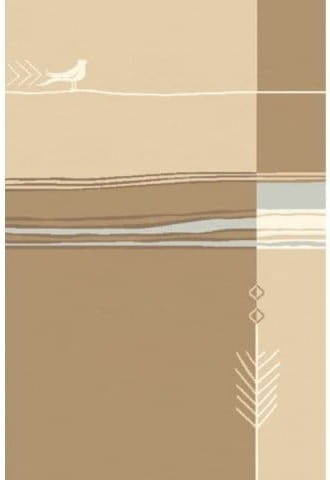Dywan wełniany Agnella Natural Bird ciemny beż 160x240 cm 24h
