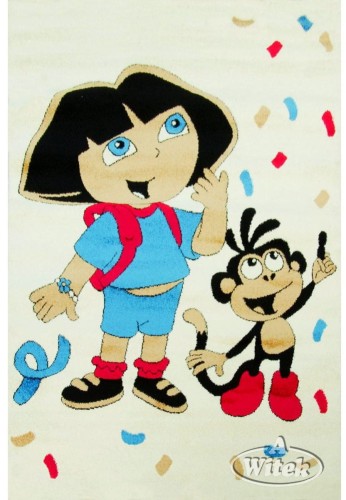 Dywan dziecięcy Sonic 8D 13a Dziewczynka z Małpką _dywanywitek_pl_