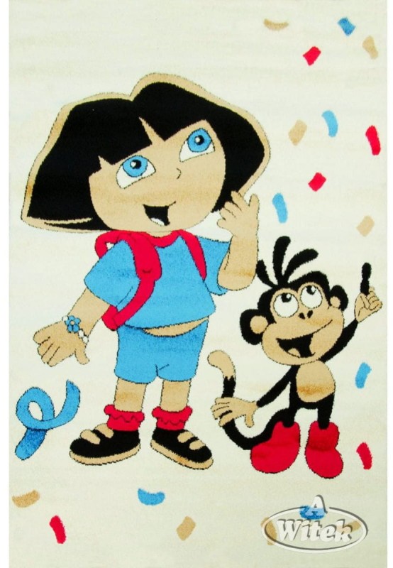 Dywan dziecięcy Sonic 8D 13a Dziewczynka z Małpką _dywanywitek_pl_