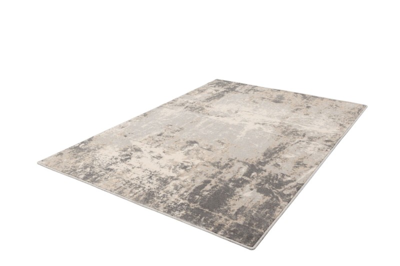 Dywan wełniany loftowy Agnella Isfahan M Contre popielaty - zdjęcie pod kątem