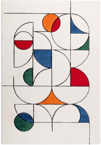 Dywan młodzieżowy Bond koła wielokolorowy