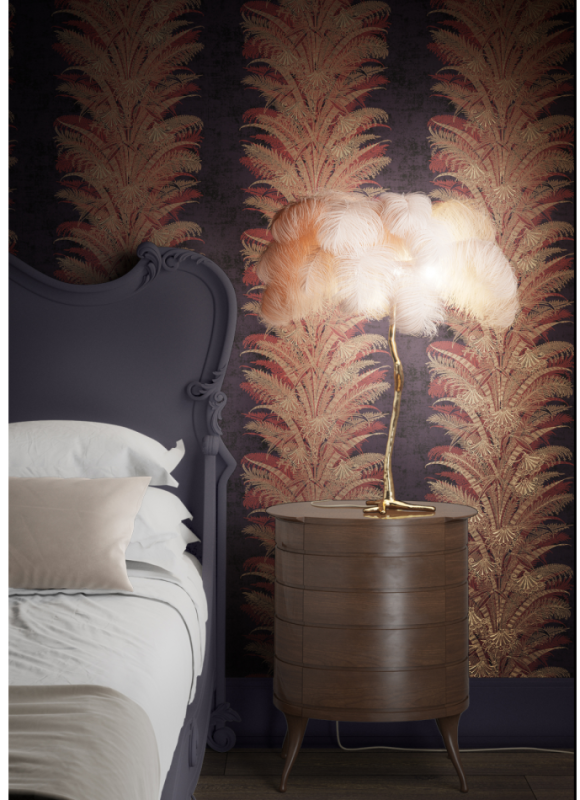 Sypialnia z tapetą Khroma Cabinet CAB101.png