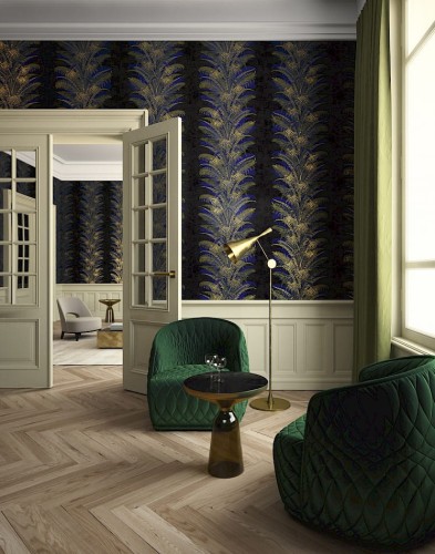 Salon z tapetą Khroma Cabinet CAB105.jpg