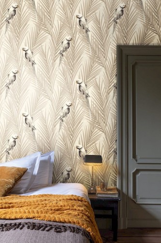 Sypialnia z tapetą Khroma Cabinet CAB701 Eden Desert.jpg