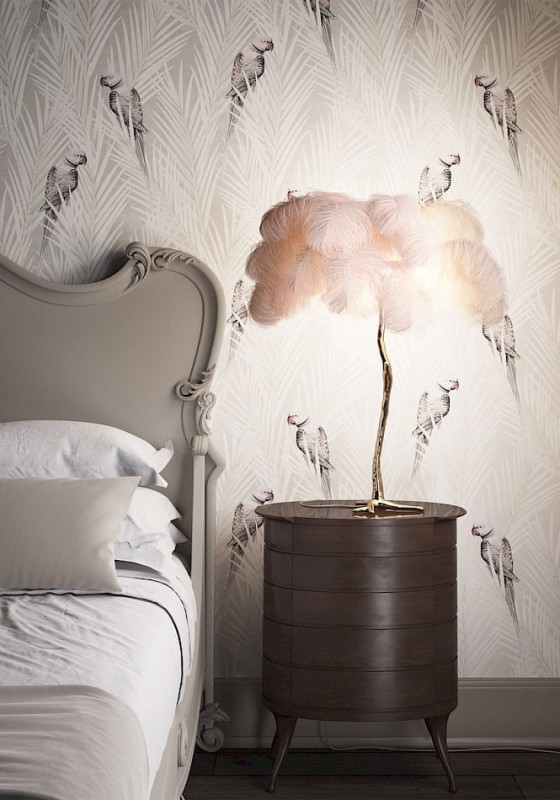 Sypialnia z tapetą Khroma Cabinet CAB702 Eden Amphora.jpg