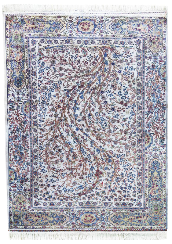 Dywan ekskluzywny QUM Silk 11 kremowy _dywanywitek_pl_