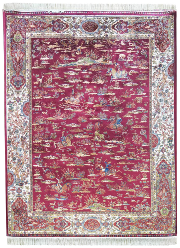 Dywan ekskluzywny QUM Silk 10 czerwony _dywanywitek_pl_