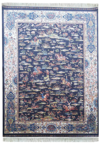 Dywan ekskluzywny QUM Silk 10 granatowy _dywanywitek_pl_