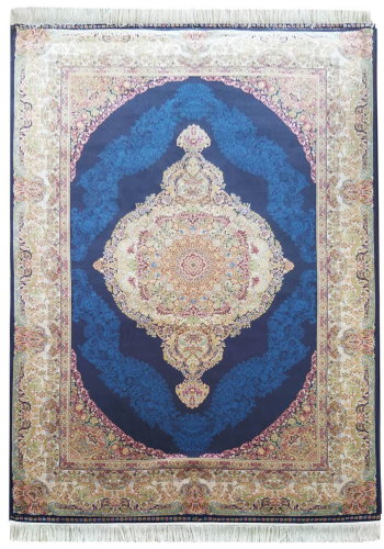 Dywan ekskluzywny QUM Silk 01 granatowy _dywanywitek_pl_