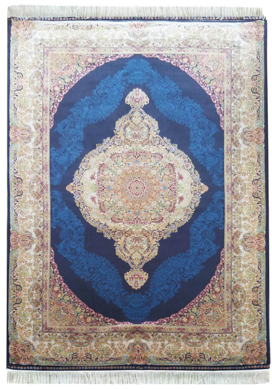 Dywan ekskluzywny QUM Silk 01 granatowy _dywanywitek_pl_