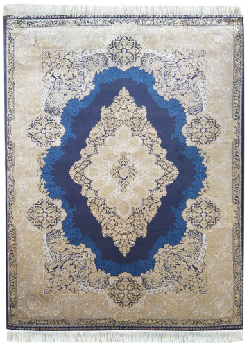 Dywan ekskluzywny QUM Silk 02 granatowy _dywanywitek_pl_