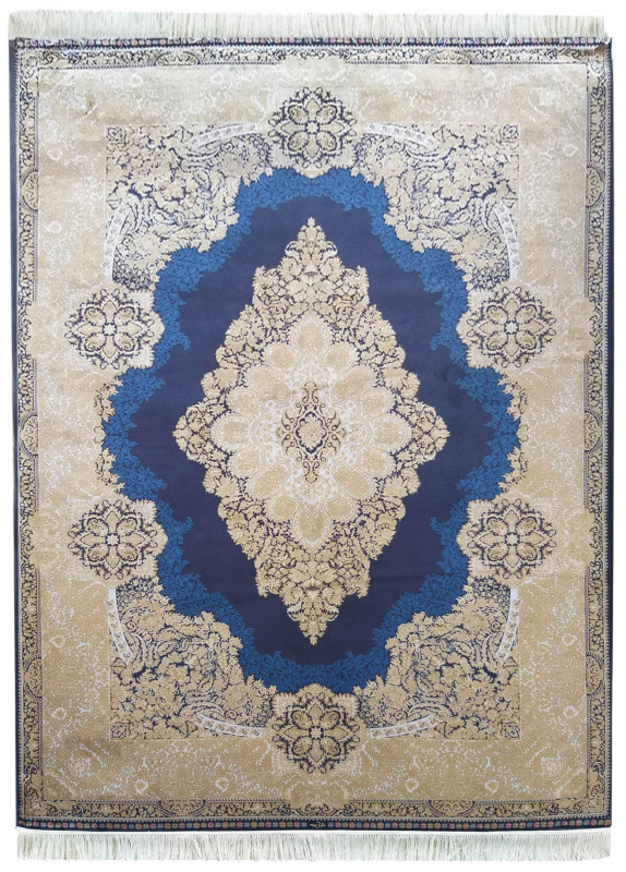 Dywan ekskluzywny QUM Silk 02 granatowy _dywanywitek_pl_