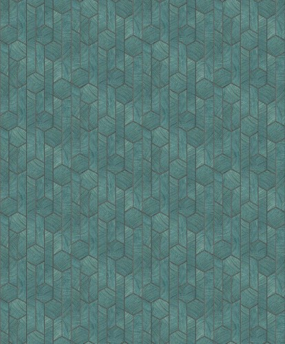 Tapeta geometryczna Khroma Summer SUM104 Kantha Teal.jpg
