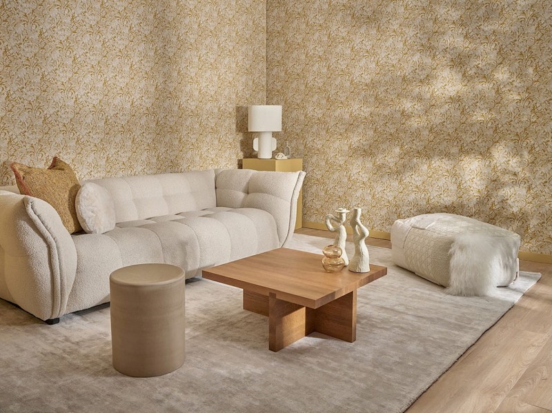 Salon z tapetą  Khroma Summer SUM502 Onikar Gold.jpg
