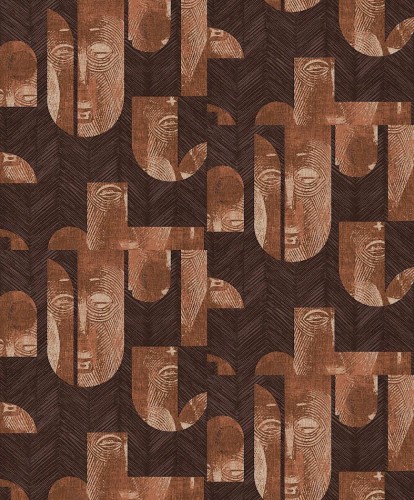 Tapeta etniczne maski Khroma Tribute TRI302 Mask Coconut.jpg