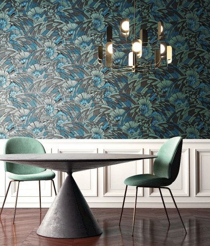 Jadalnia z tapetą Khroma Tribute TRI404 Bali Jungle.jpg