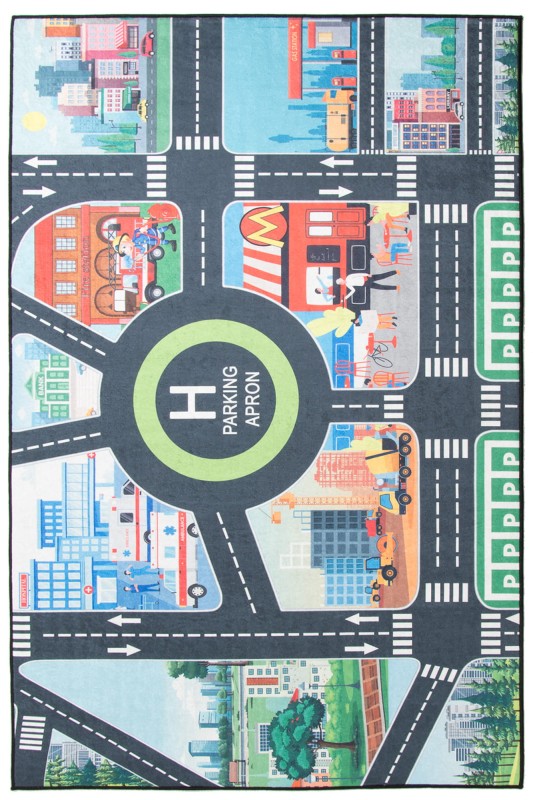 dywan dla dzieci Kemmax 2033 Miasteczko i ulice