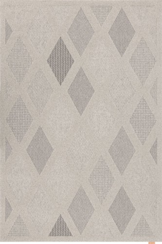 Dywan Art Deco wełniany Agnella Noble Elois szary