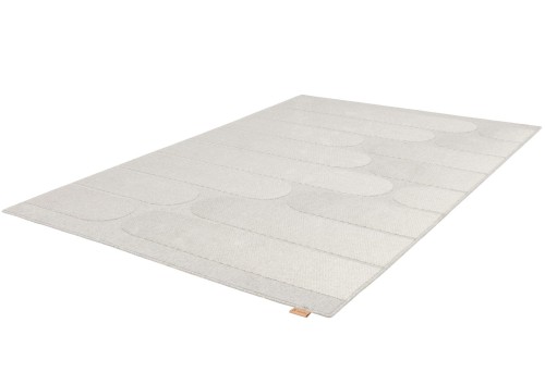 Dywan wełniany Agnella Noble Milo szary - rzut ukośny