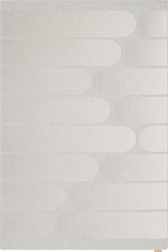 Dywan Art Deco wełniany Agnella Noble Milo szary