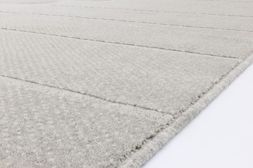 Dywan wełniany Agnella Noble Milo szary - brzeg