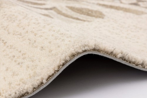 Dywan wełniany Agnella Tempo Natural Tula krem - brzeg