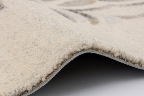 Dywan wełniany Agnella Tempo Natural Tula jasny szary - brzeg