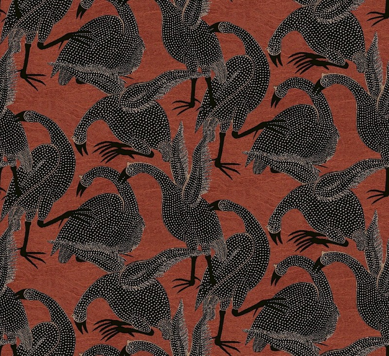 Tapeta ptaki Khroma Terra TER102 Guinea Sienna.jpg