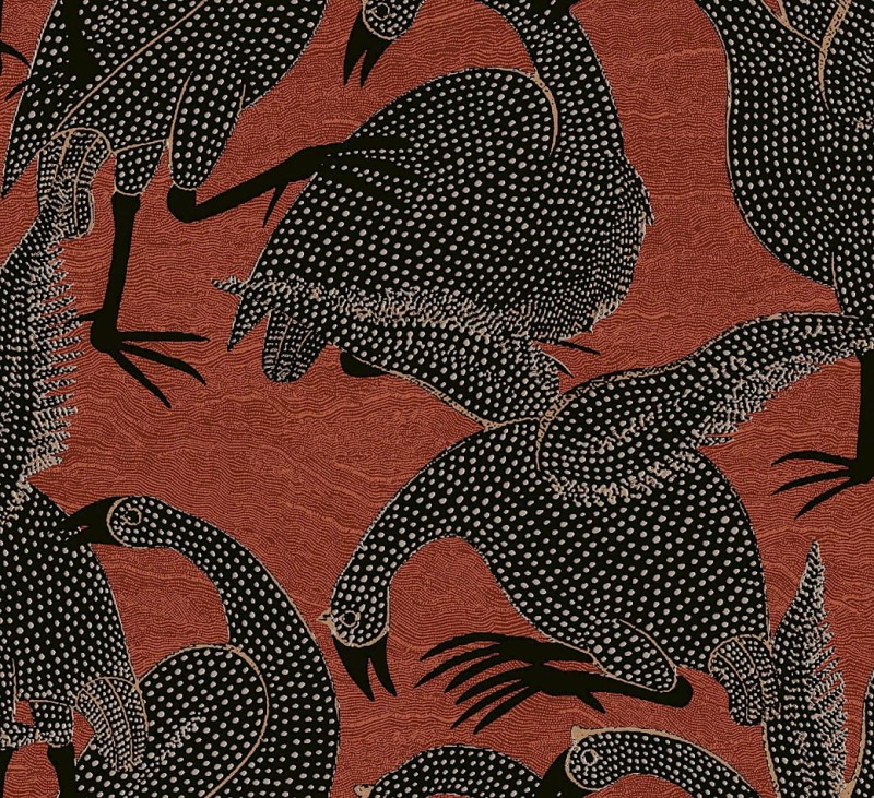 Tapeta w ptaki Khroma Terra TER102 Guinea Sienna.jpg