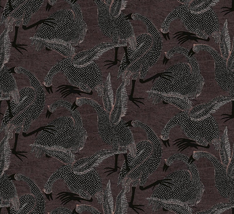 Tapeta z ptakami Khroma Terra TER104 Guinea Chocolate.jpg