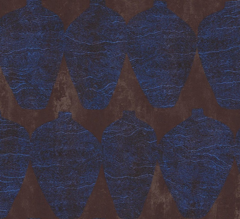 Tapeta etniczna Khroma Terra TER205 Hemia Indigo.jpg