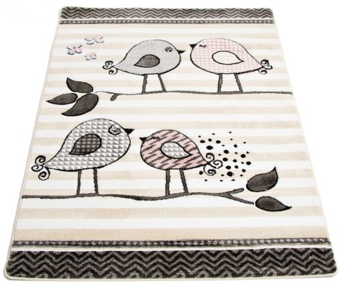 Dywan dla dzieci Petit BIRDS kremowy _dywanywitek_pl_2