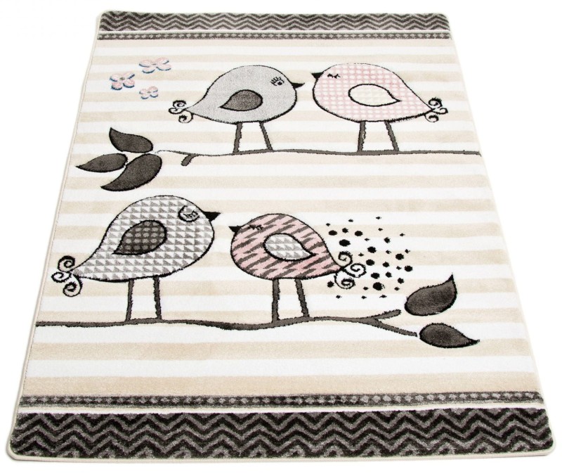 Dywan dla dzieci Petit BIRDS kremowy _dywanywitek_pl_2