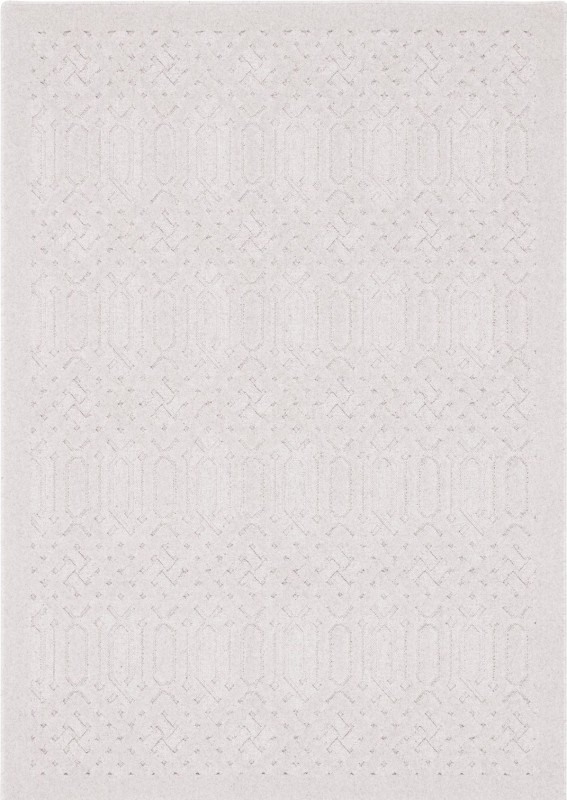 Dywan wełniany geometria Agnella Noble Dive jasny szary