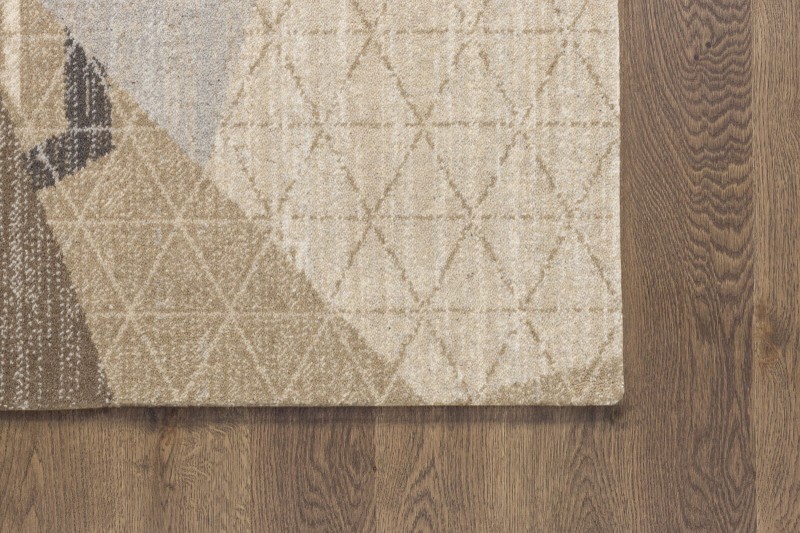 Dywan nowoczesny wełniany Agnella Tempo Natural Folio beż - róg