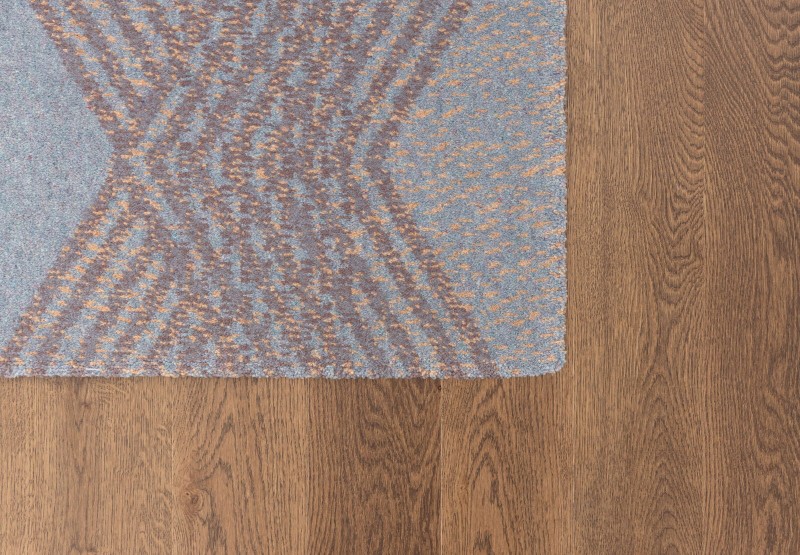 Dywan wełniany Agnella Tempo Enfi szmaragd - brzeg