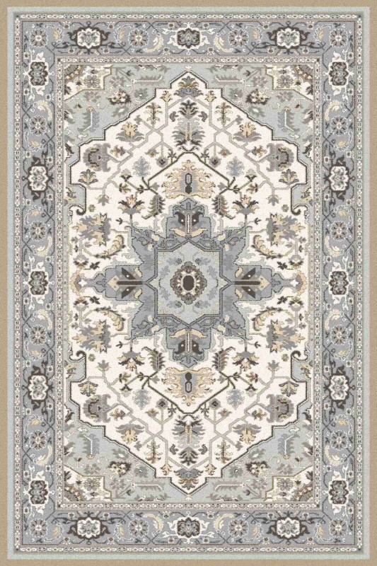 Dywan klasyczny wełniany Agnella Tempo Natural Harvey jasny szary