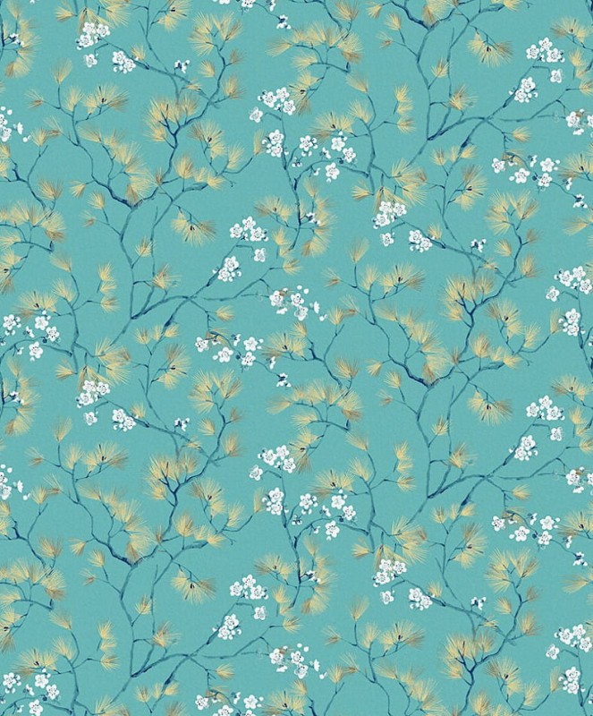 Tapeta w stylu japońskim Khroma Kimono KIM102 Haru Nile.jpg