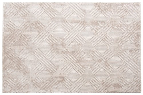 Wzór beżowego dywanu art deco Anett E800AC