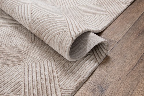 Runo beżowego dywanu art deco Anett E800AC