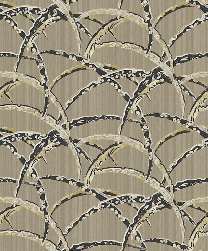 Tapeta styl azjatycki Khroma Kimono KIM503 Daika Gold.jpg