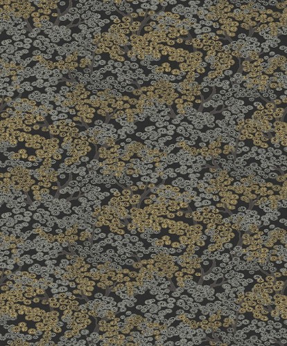 Tapeta kwitnące drzewa Khroma Kimono KIM802 Yuka Gold.jpg