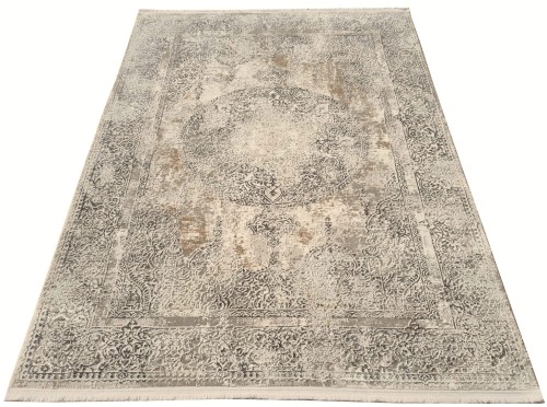 Rzut ukośny dywanu tradycyjnego vintage Exclusive 249 beżowo-złotego