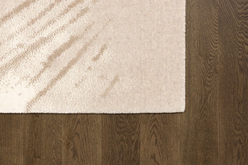 Dywan wełniany nowoczesny Agnella Tempo Natural Reef beż - róg