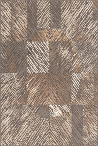 Dywan wełniany nowoczesny Agnella Ballata Vixi brąz